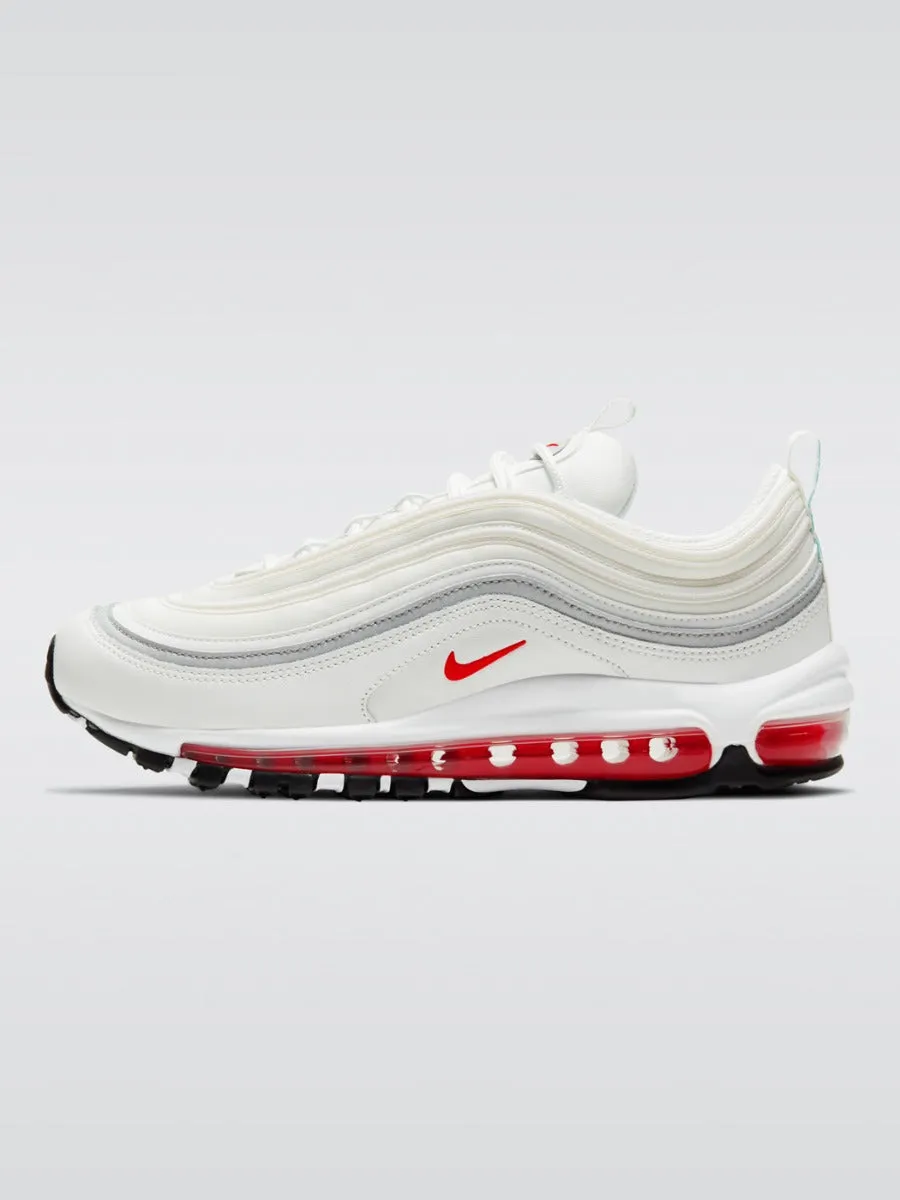 Air Max 97 Sneaker - Summit White/Siren Red-Black