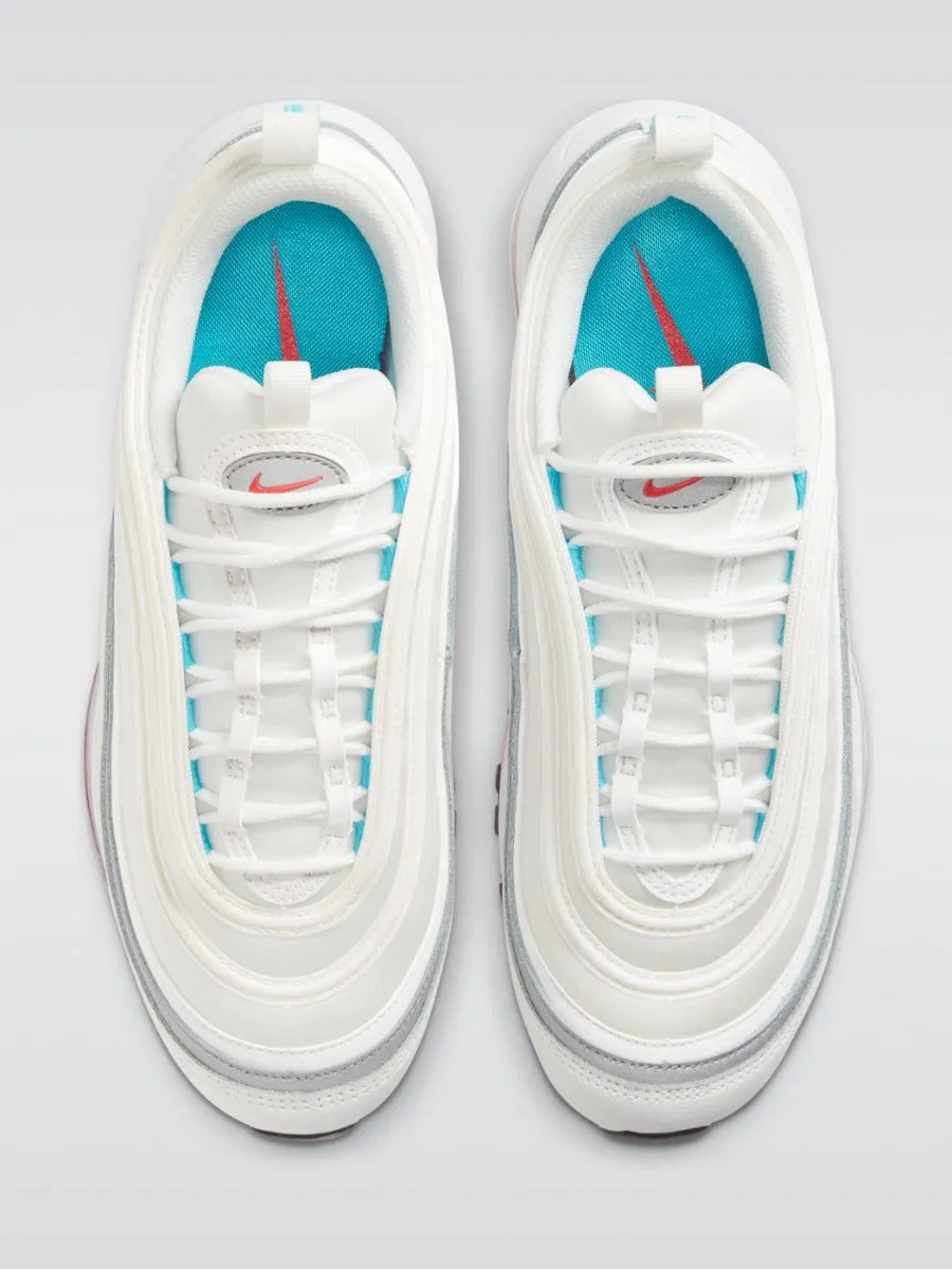 Air Max 97 Sneaker - Summit White/Siren Red-Black