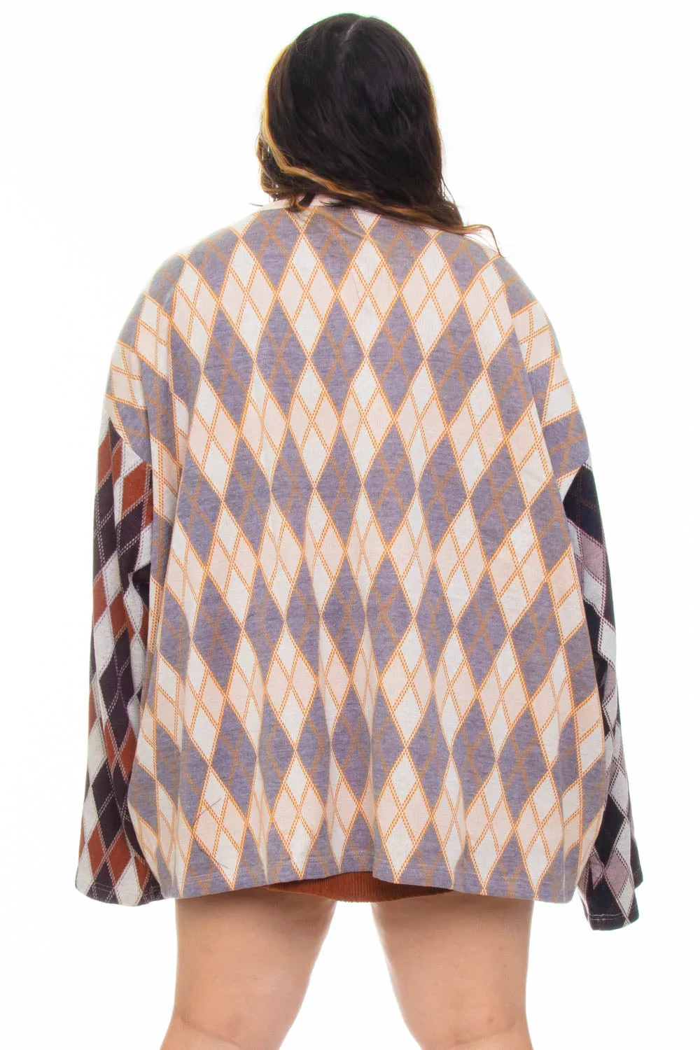 Argyle Darlene Oversized Henley