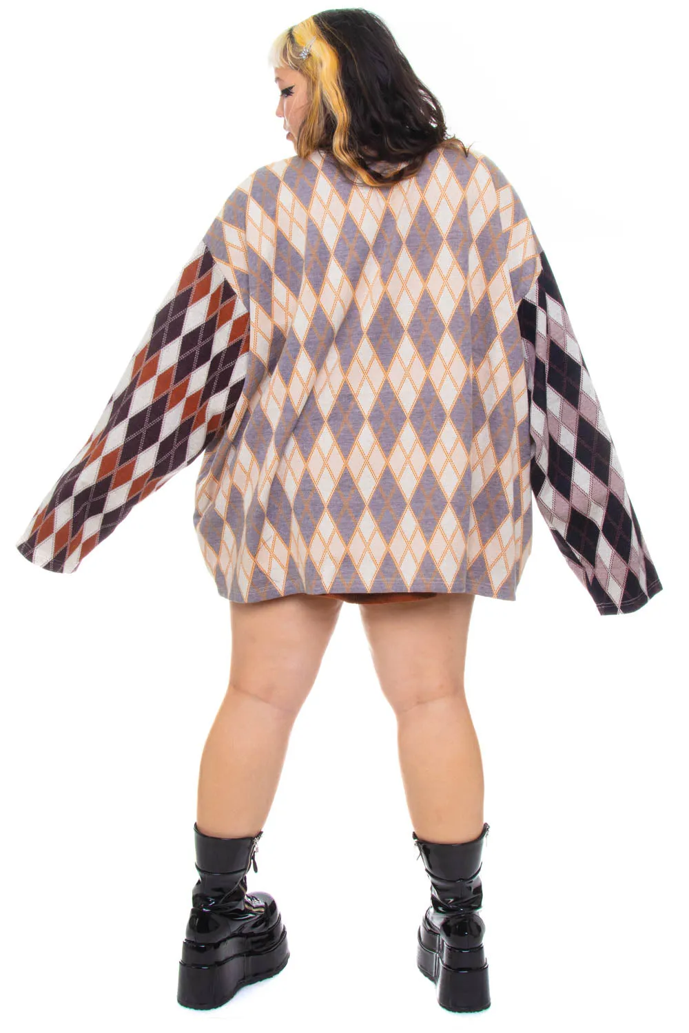 Argyle Darlene Oversized Henley