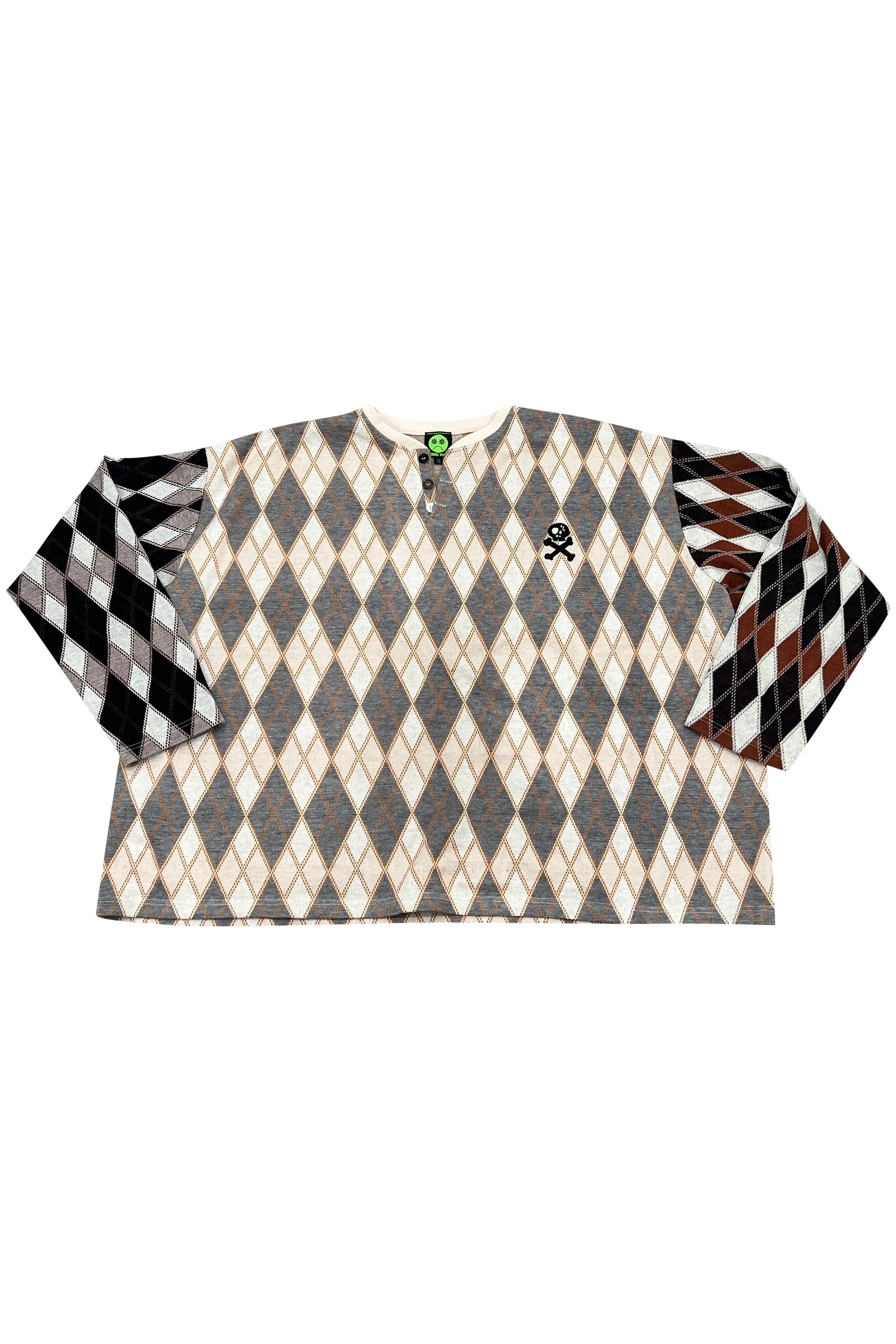 Argyle Darlene Oversized Henley