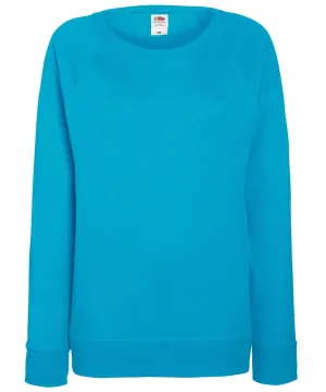 Azure Blue - Women's lightweight raglan sweatshirt