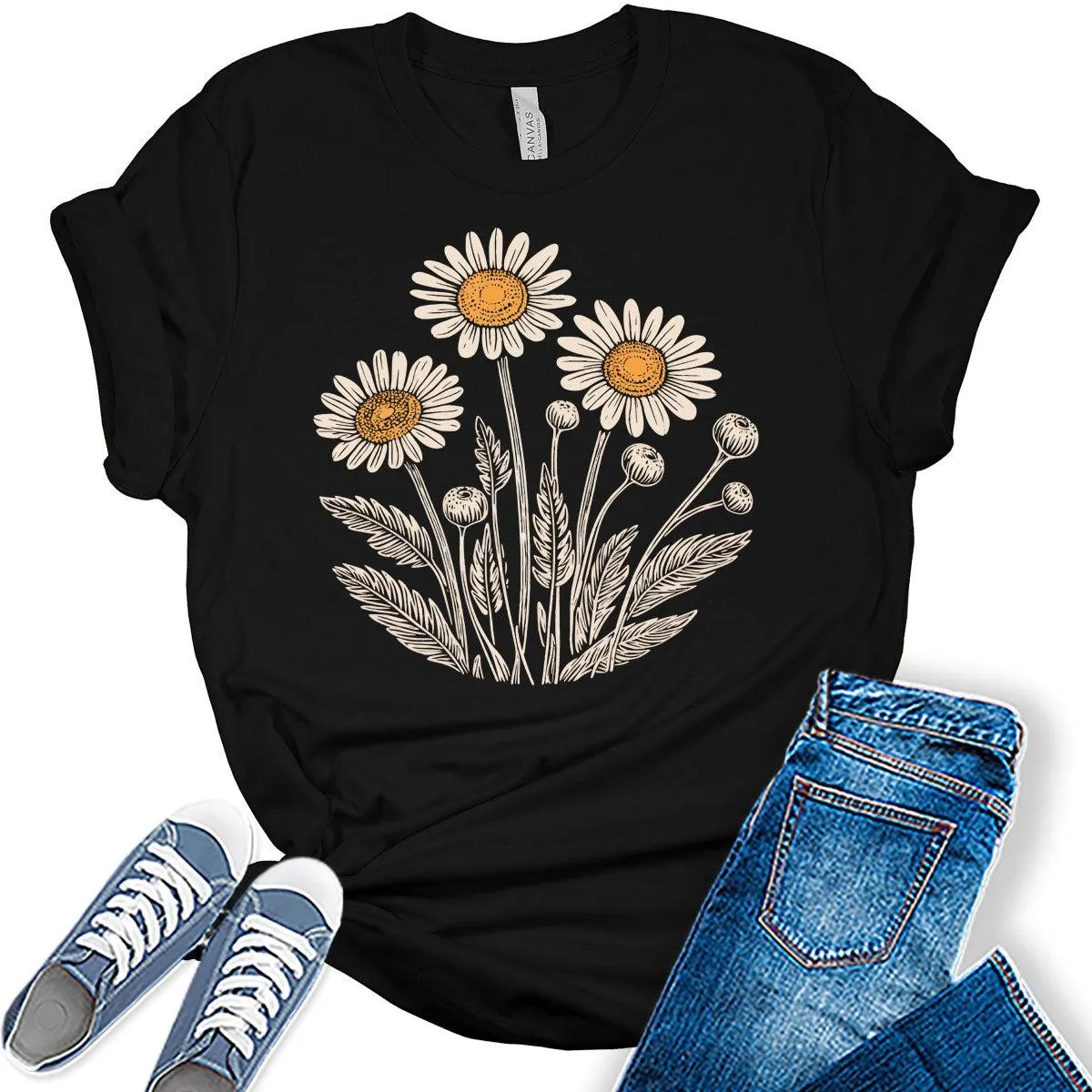 Beautiful Daisy Flower Shirt For Women