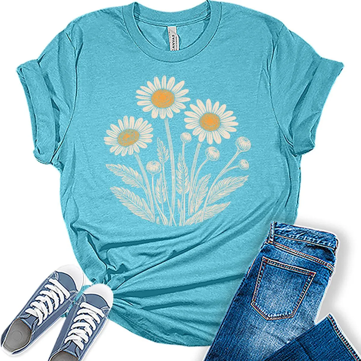 Beautiful Daisy Flower Shirt For Women