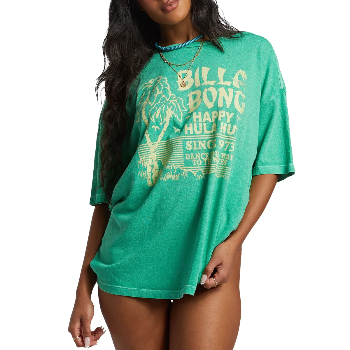 Billabong Women's Hula Hut Oversized T-Shirt