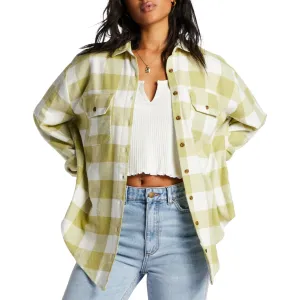 Billabong Women's So Stoked Long Sleeve Button-Up Flannel Shirt