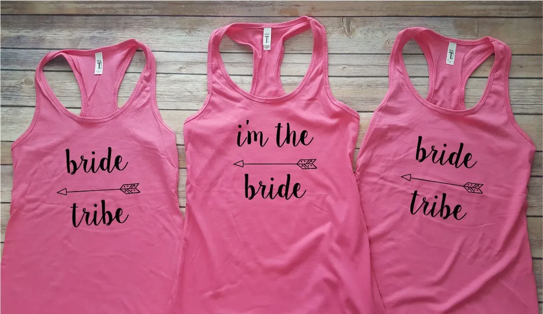 Bride and Bridesmaids Wedding Party Tank Tops