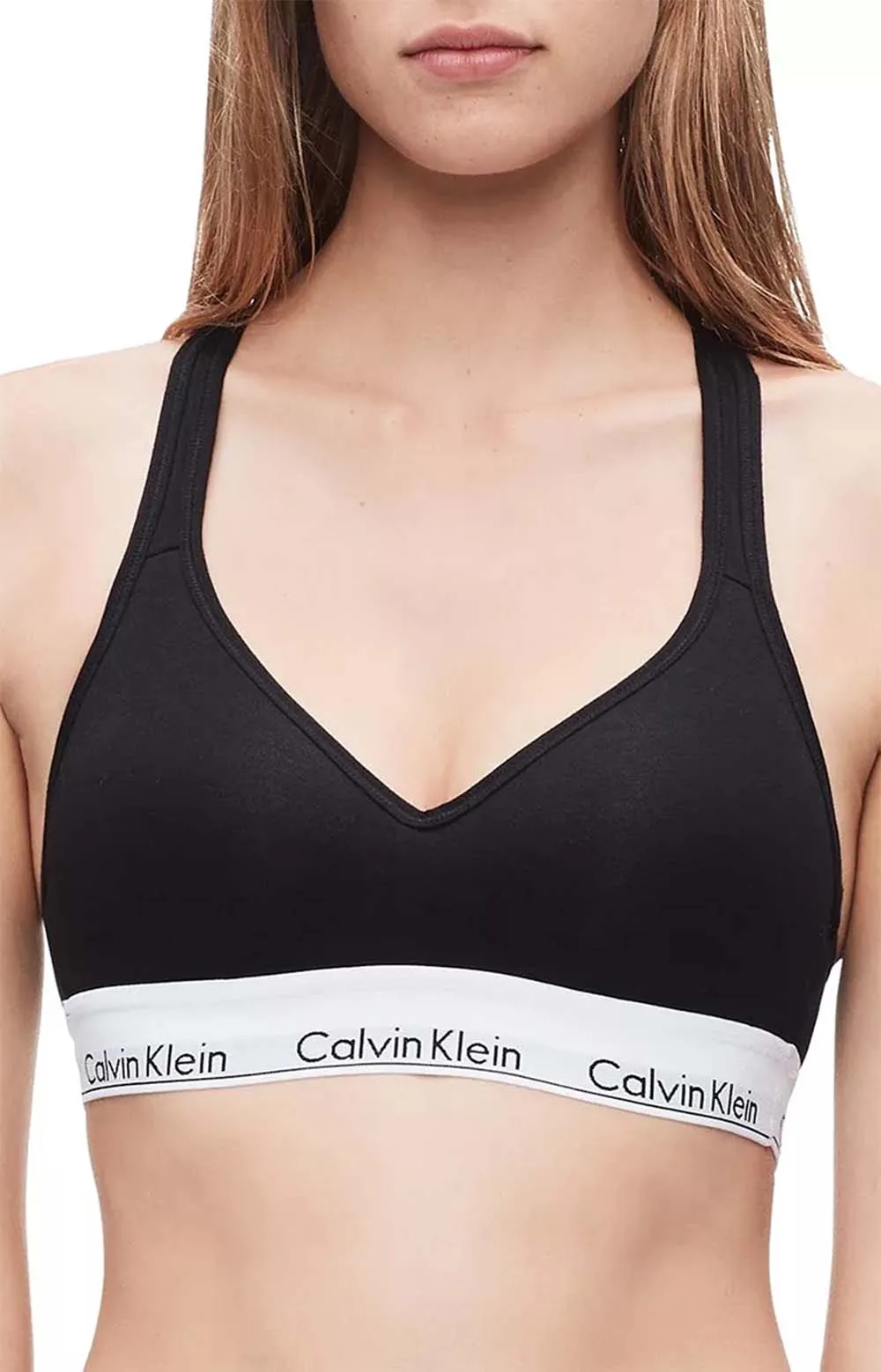 Calvin Klein Modern Cotton Push-Up Bralette - Black