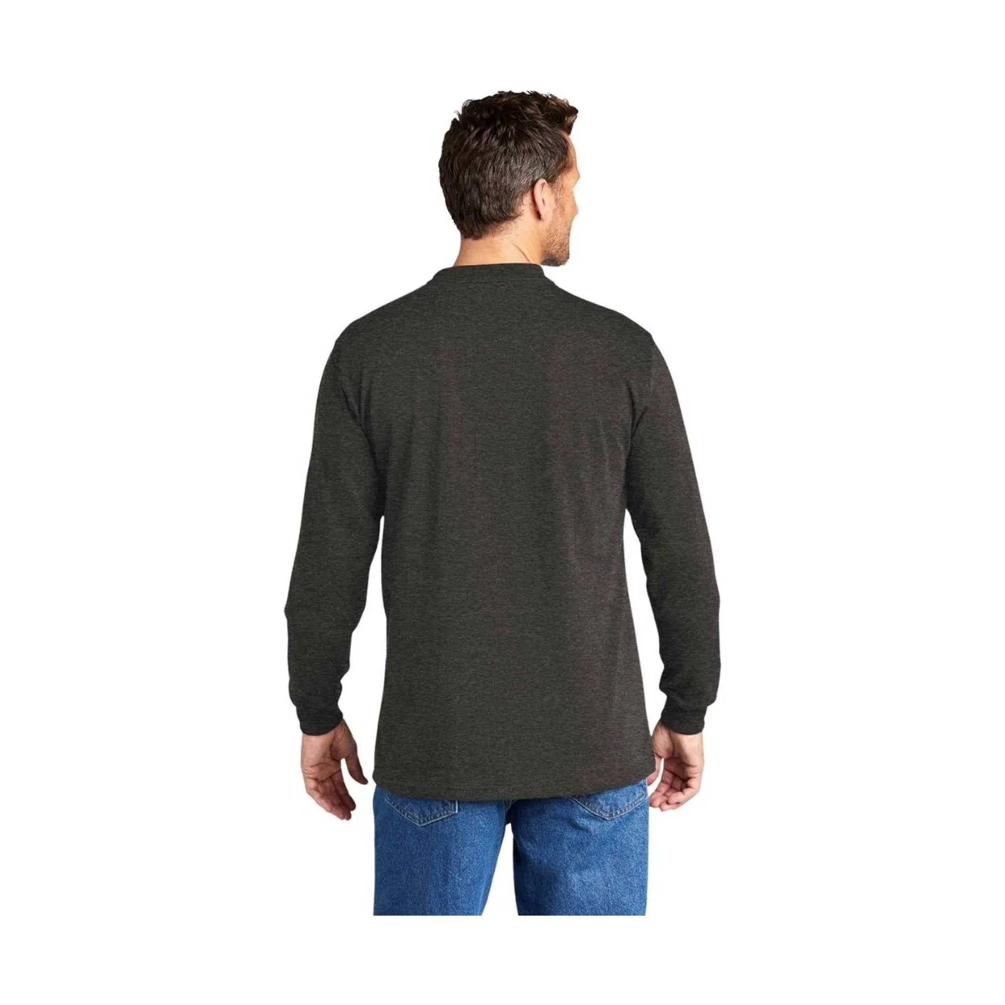 Carhartt Men's Workwear Long Sleeve Henley - Carbon Heather