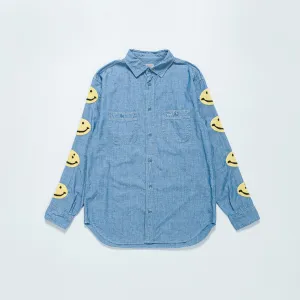 Chambray Work Shirt (Smile) - Sax