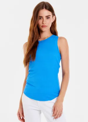 Cleo Ribbed Tank in Bluebird by Another Love