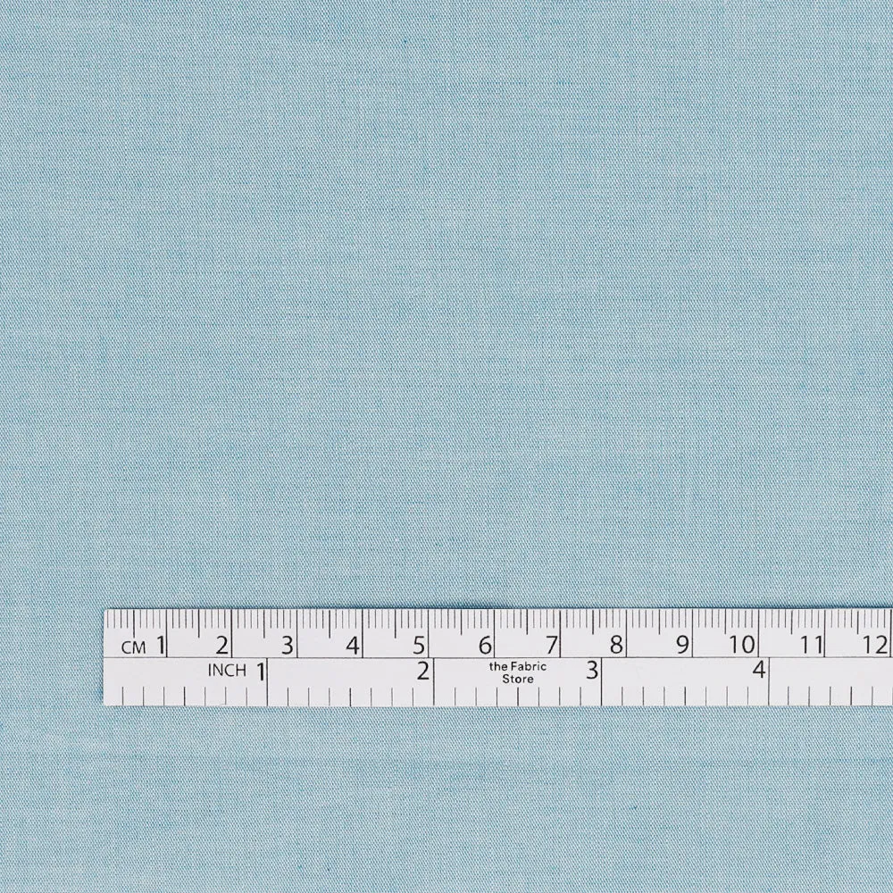 Cotton Chambray - Sky Blue