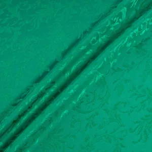 Emerald Green Jacquard Pure Silk