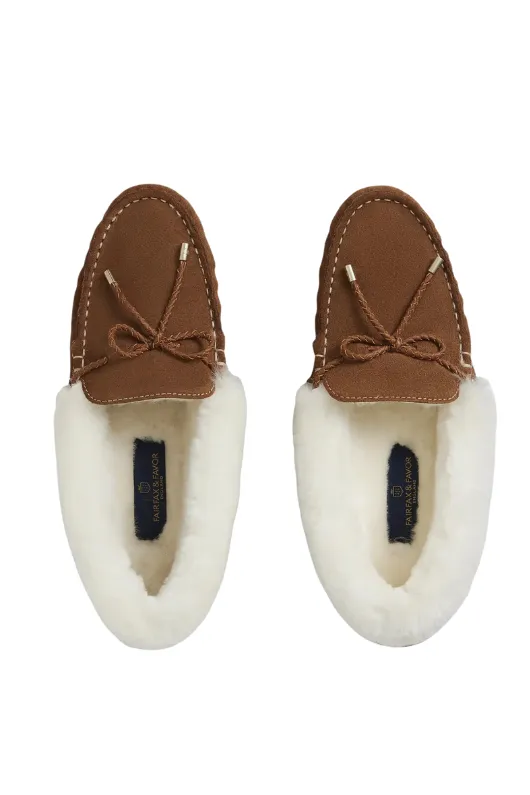 Fairfax & Favor Henley Shearling Lined Slippers