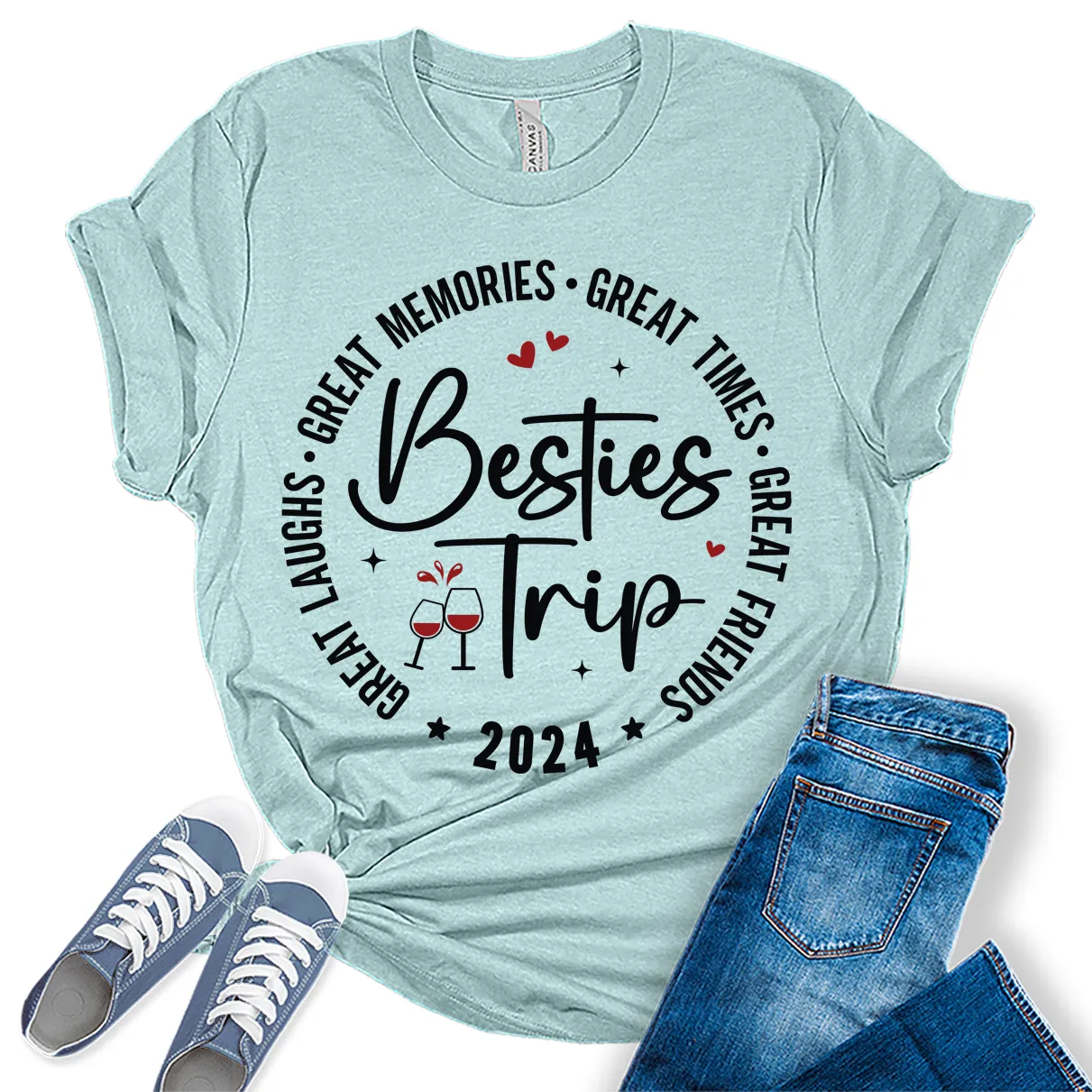 Great Memories Girls Trip 2024 Shirt Women Graphic Tees