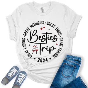 Great Memories Girls Trip 2024 Shirt Women Graphic Tees