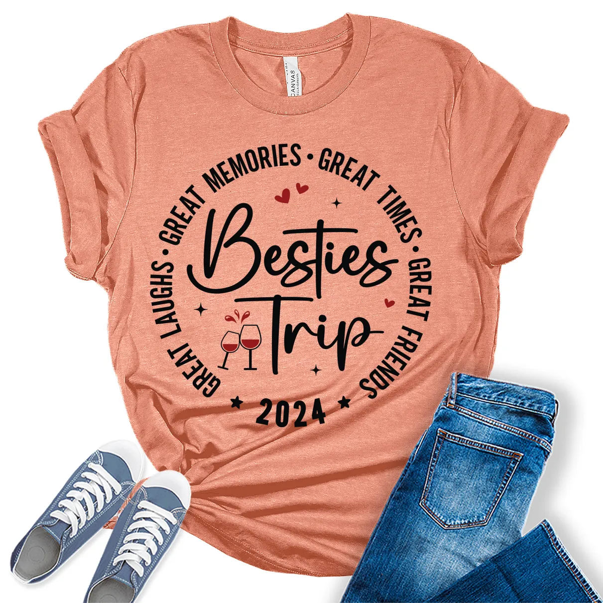 Great Memories Girls Trip 2024 Shirt Women Graphic Tees