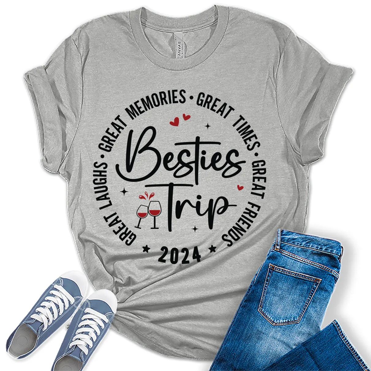 Great Memories Girls Trip 2024 Shirt Women Graphic Tees