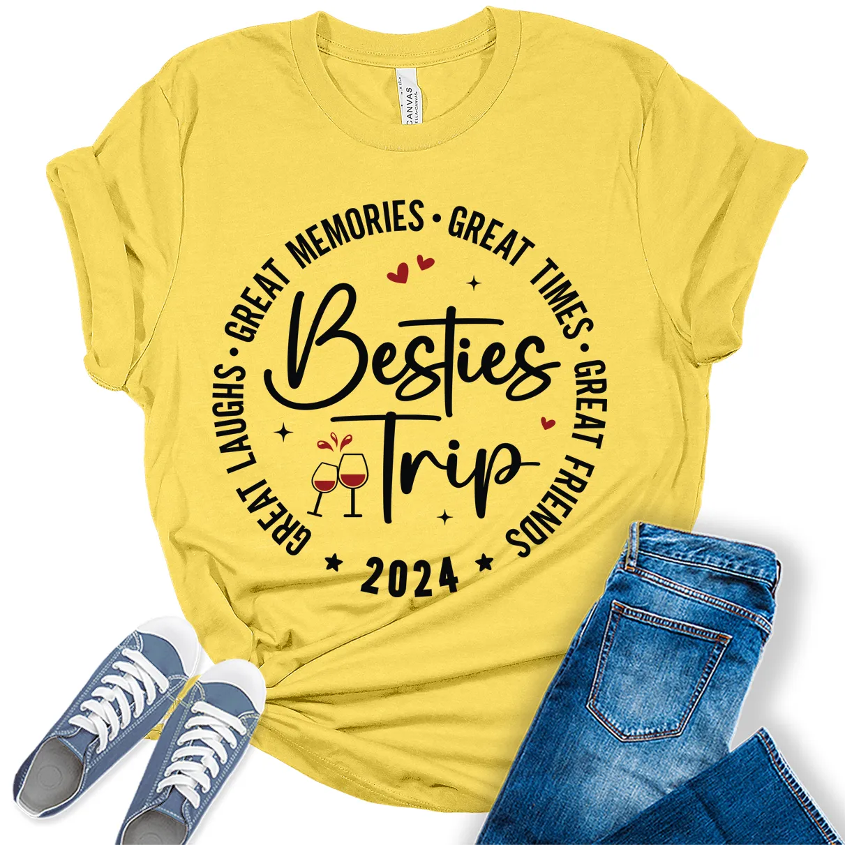 Great Memories Girls Trip 2024 Shirt Women Graphic Tees