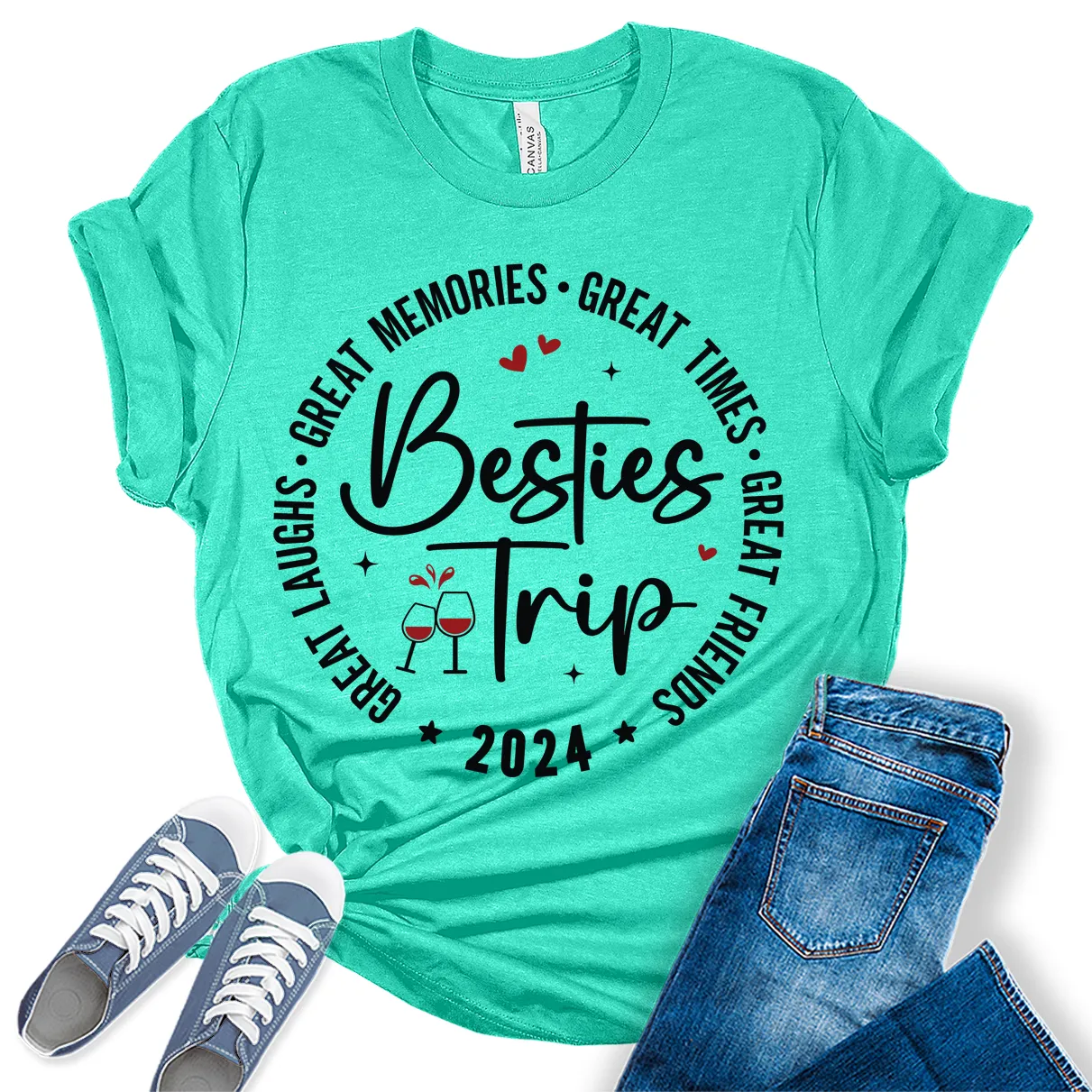 Great Memories Girls Trip 2024 Shirt Women Graphic Tees