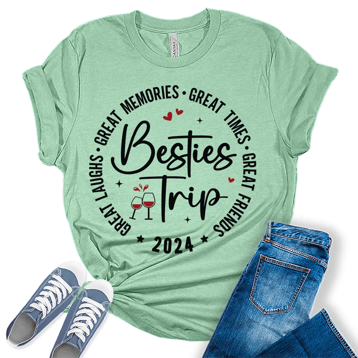 Great Memories Girls Trip 2024 Shirt Women Graphic Tees