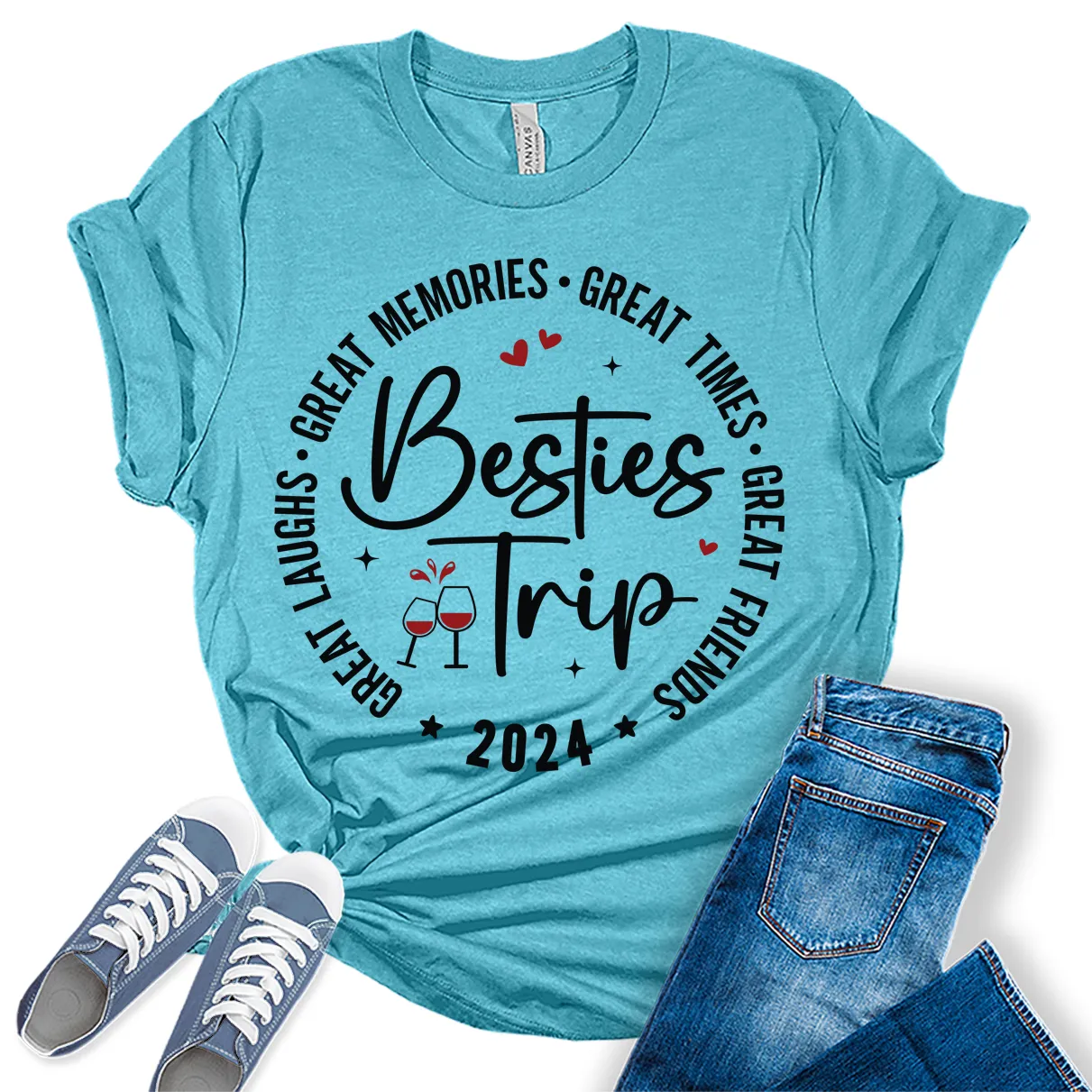 Great Memories Girls Trip 2024 Shirt Women Graphic Tees