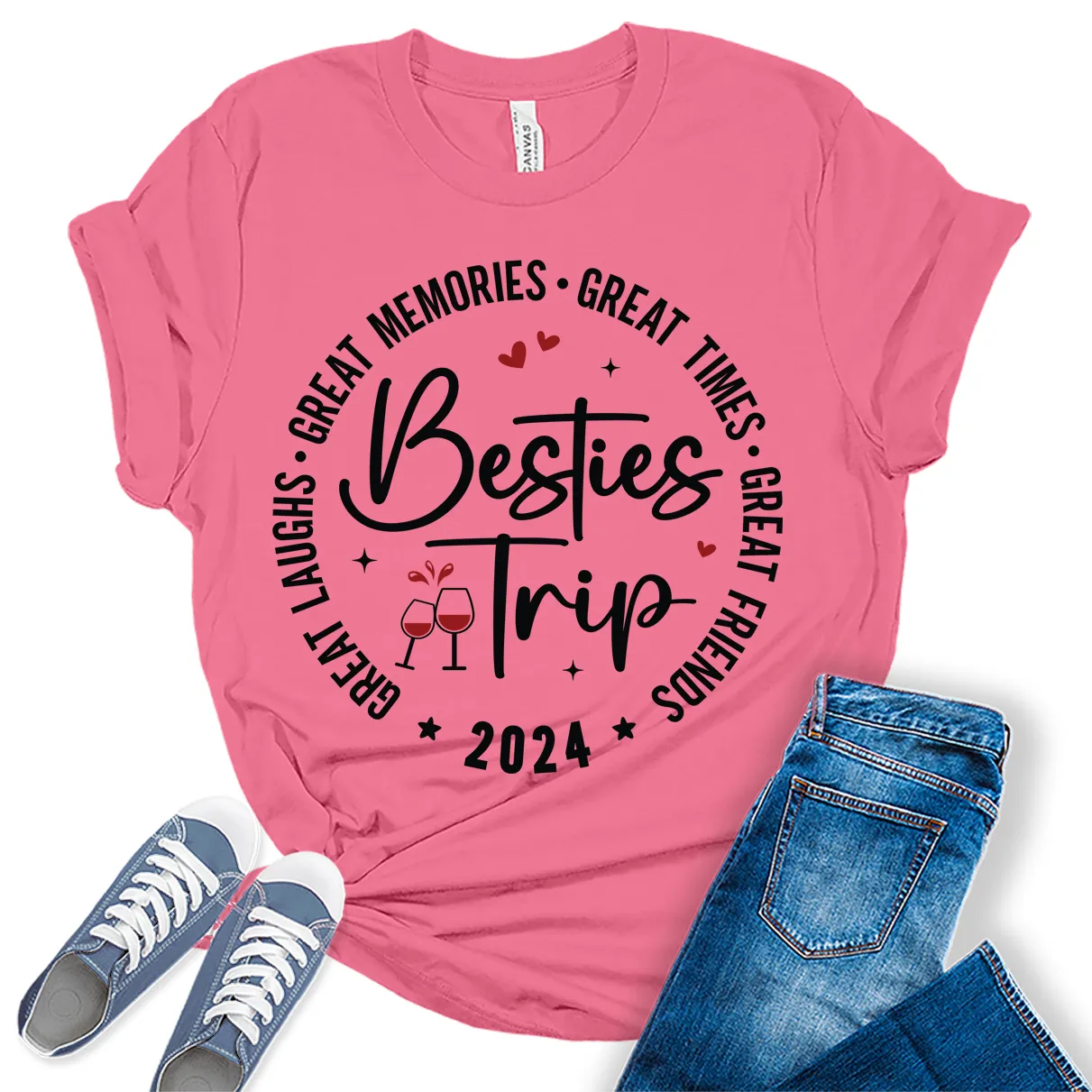 Great Memories Girls Trip 2024 Shirt Women Graphic Tees