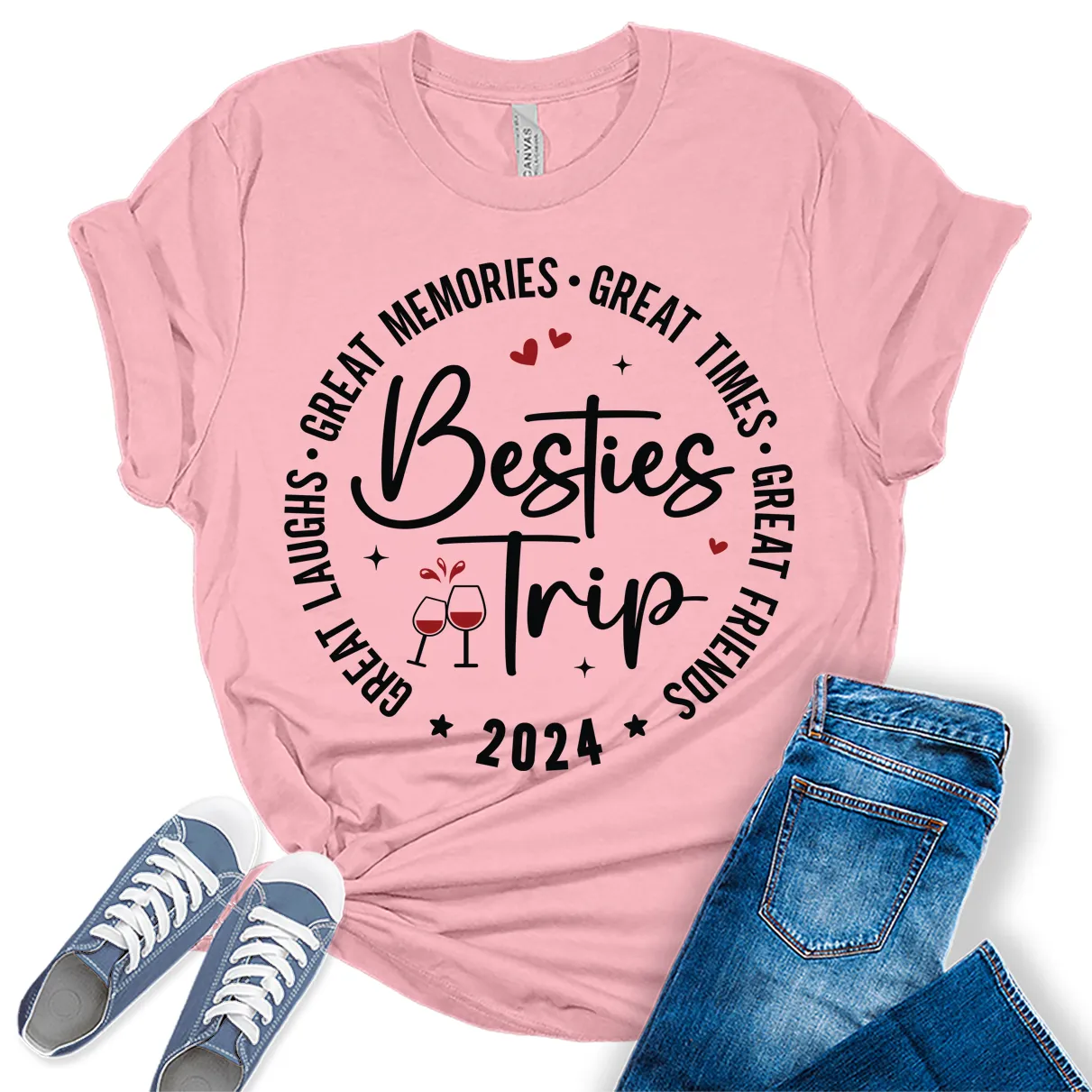 Great Memories Girls Trip 2024 Shirt Women Graphic Tees