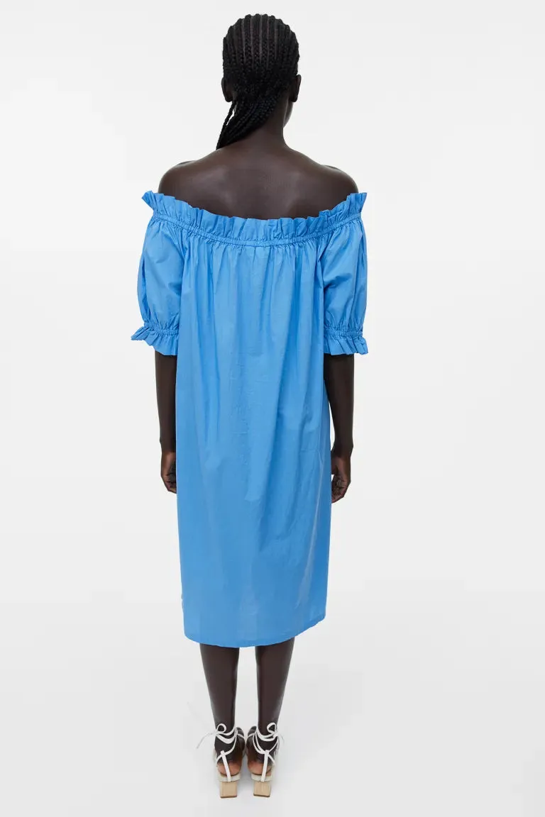 H&M off-shoulder dress, blue