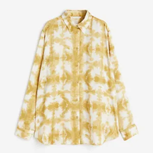 H&M Oversized Blouse, Yellow