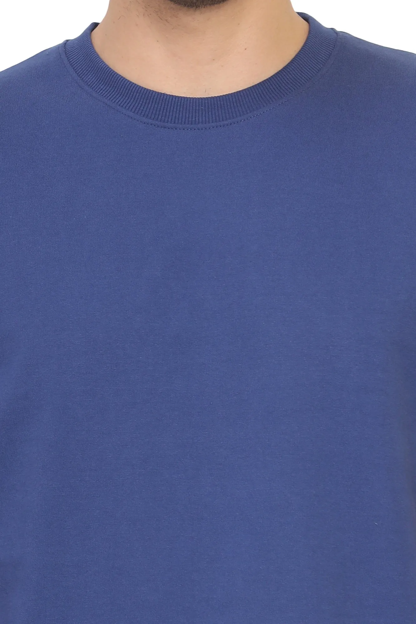 Heavyweight Oversize Solid T-Shirts Blue