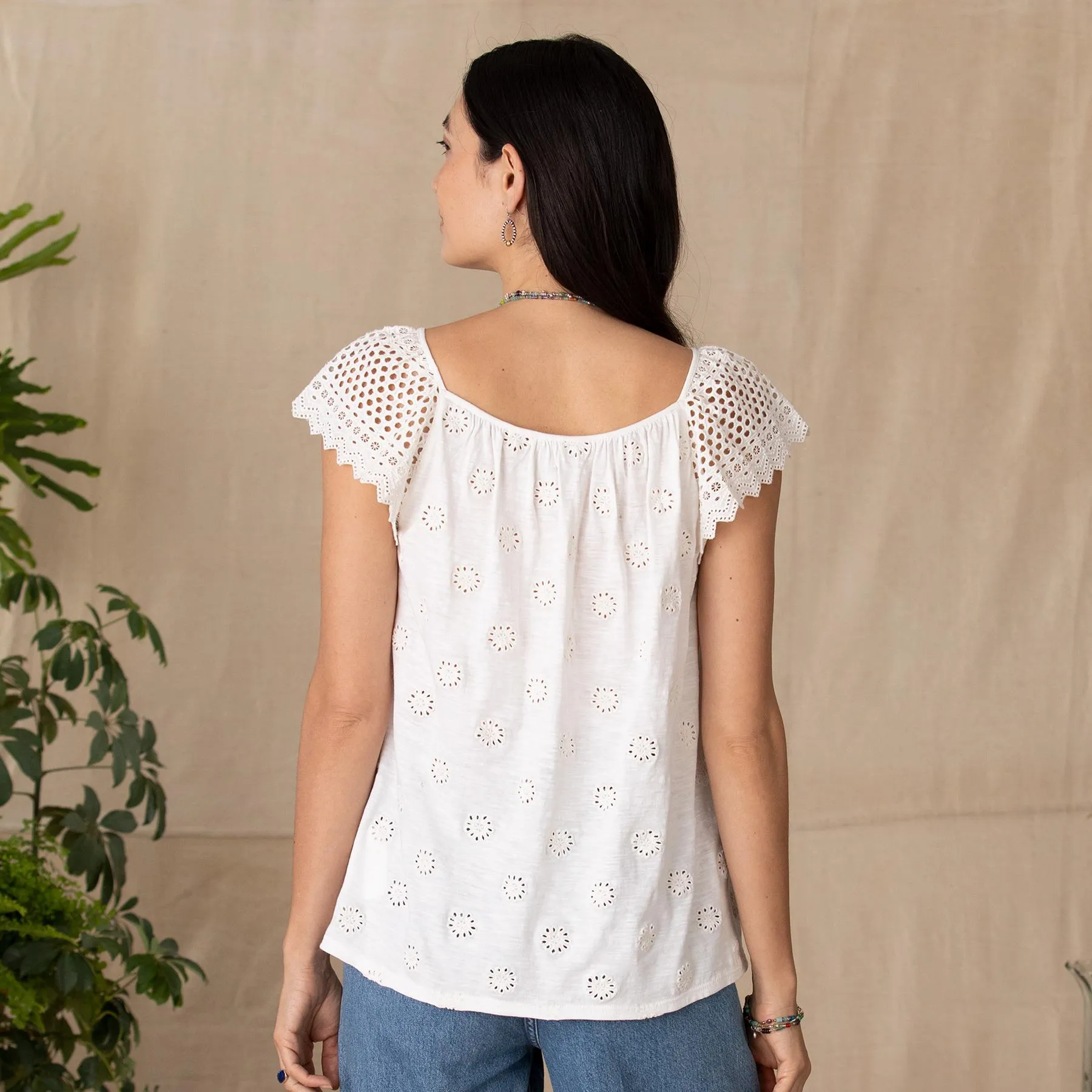 Isabella Eyelet Top