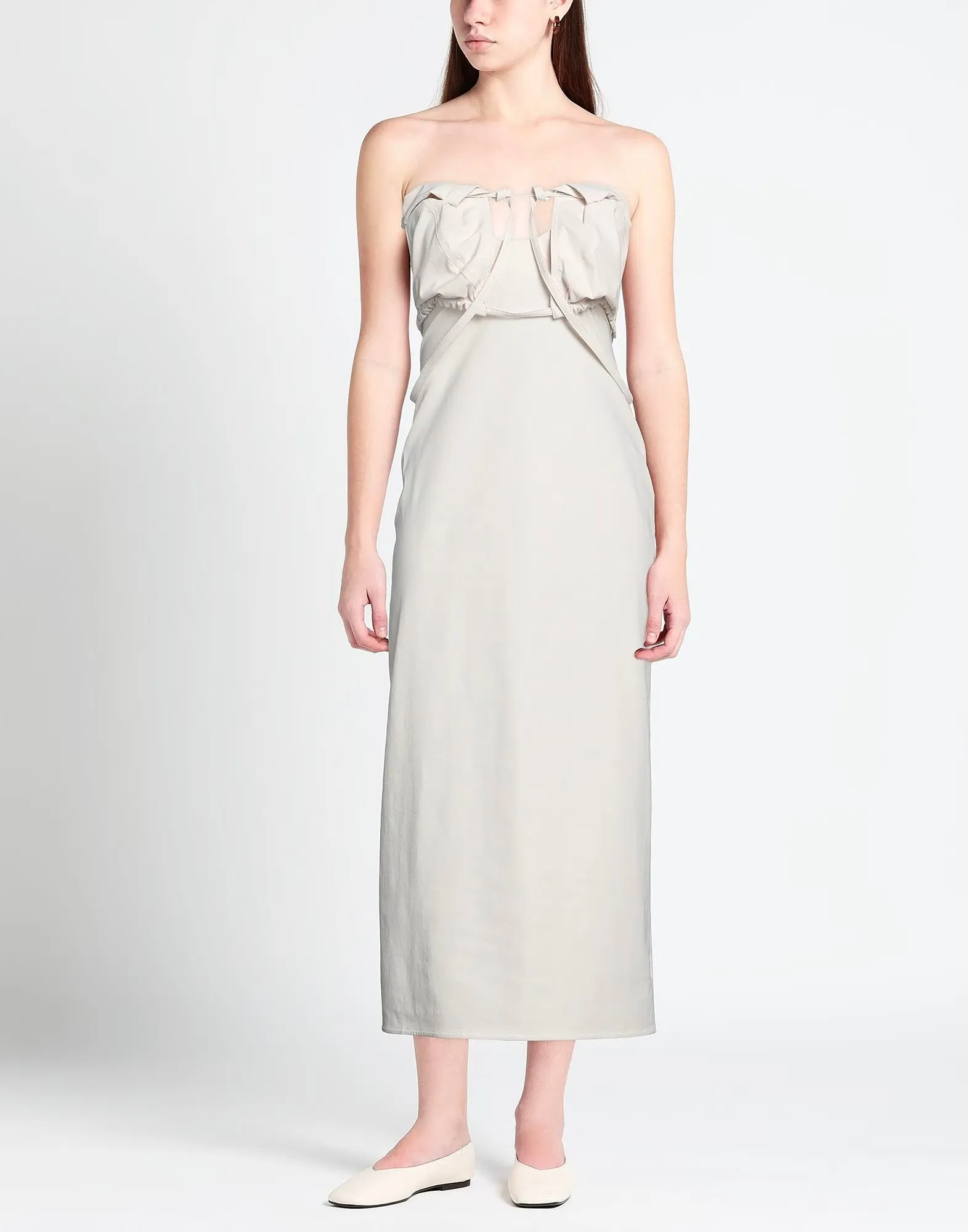 Jacquemus Midi dress, gray-cream