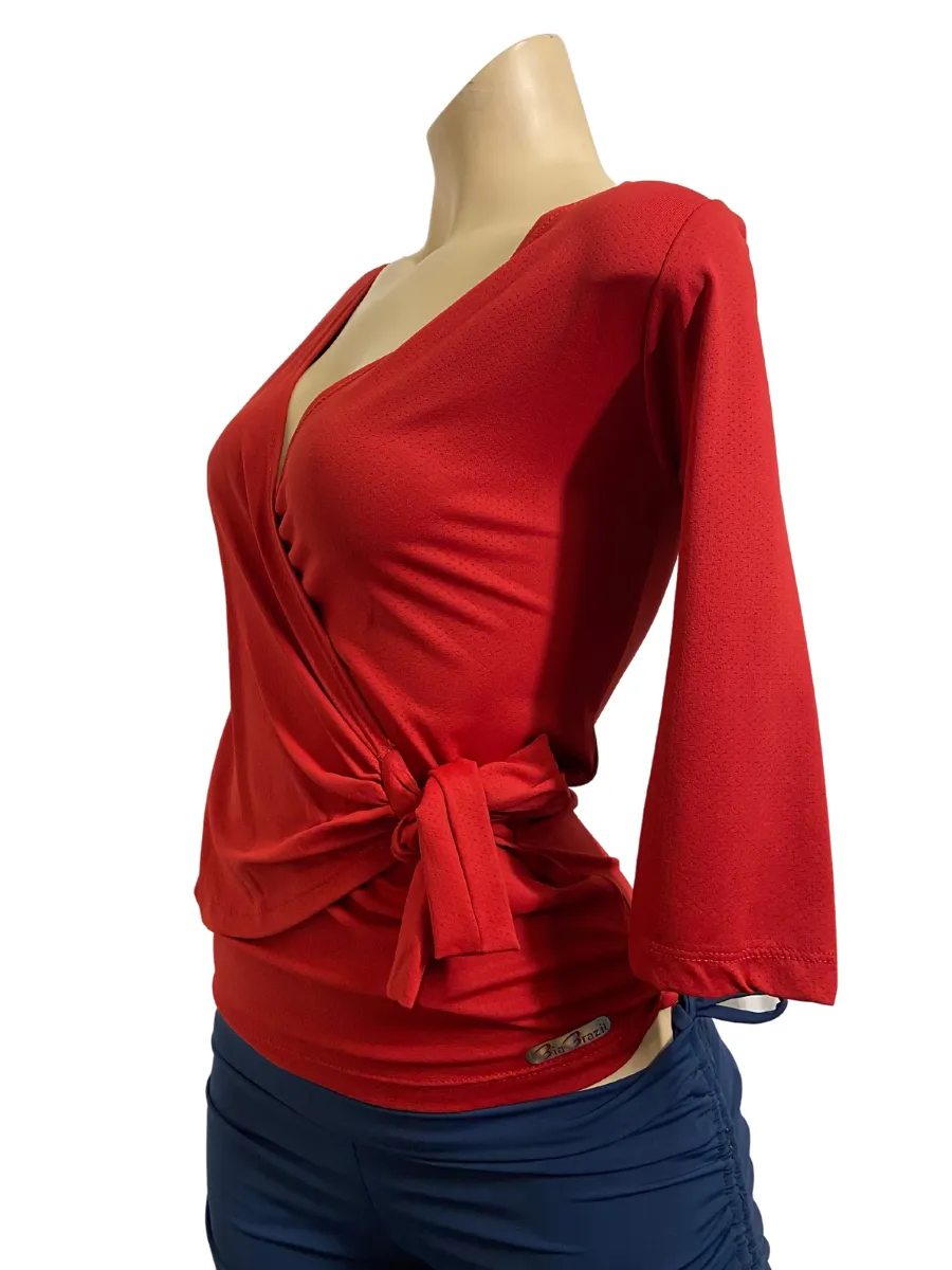 Last Chance! Bia Brazil Activewear Crossover Wrap Top TT802