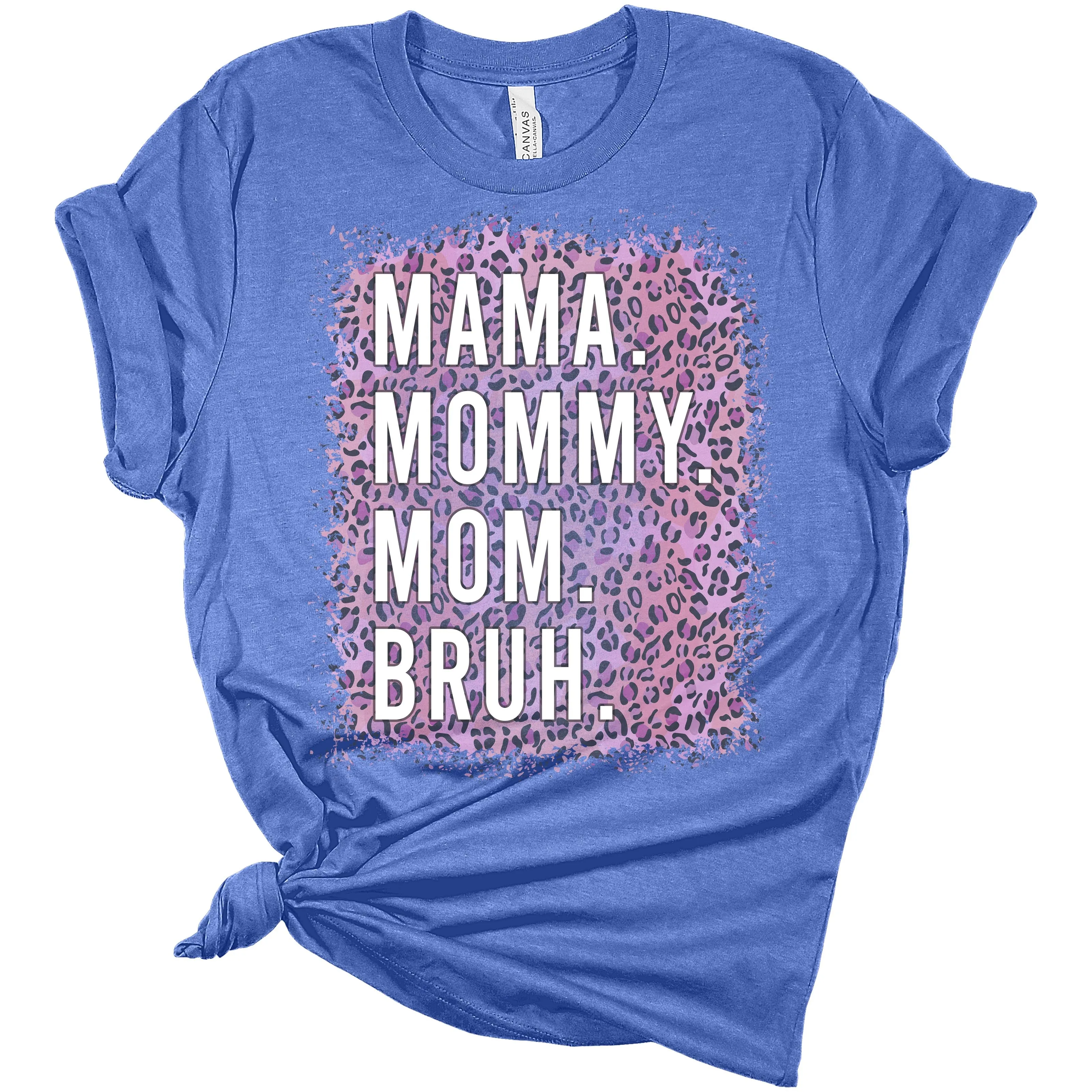 Mama Mommy Mom Bruh Shirt Funny Plus Size Graphic Tees for Women