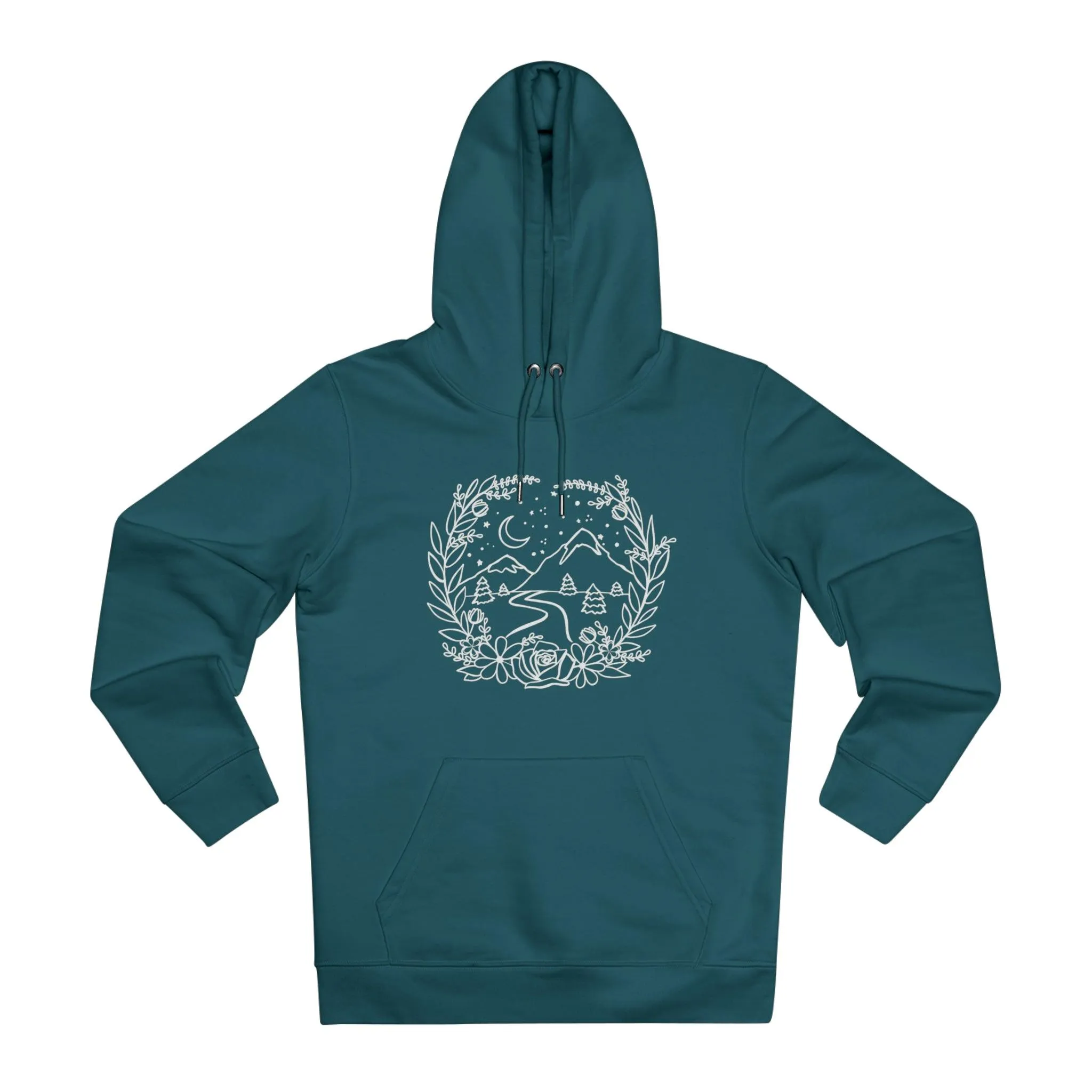 Mountain Floral Frame Hoodie