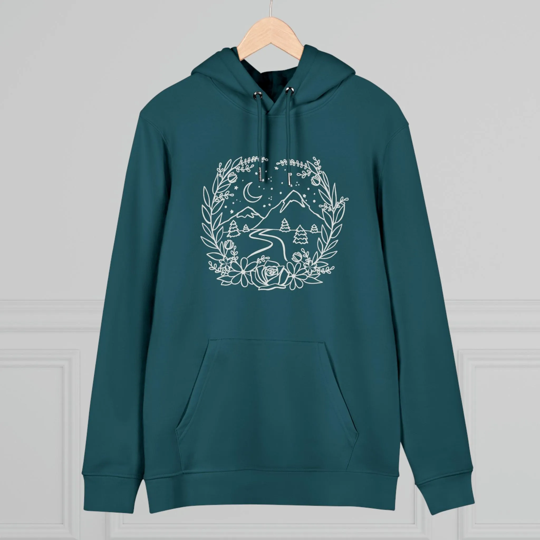 Mountain Floral Frame Hoodie