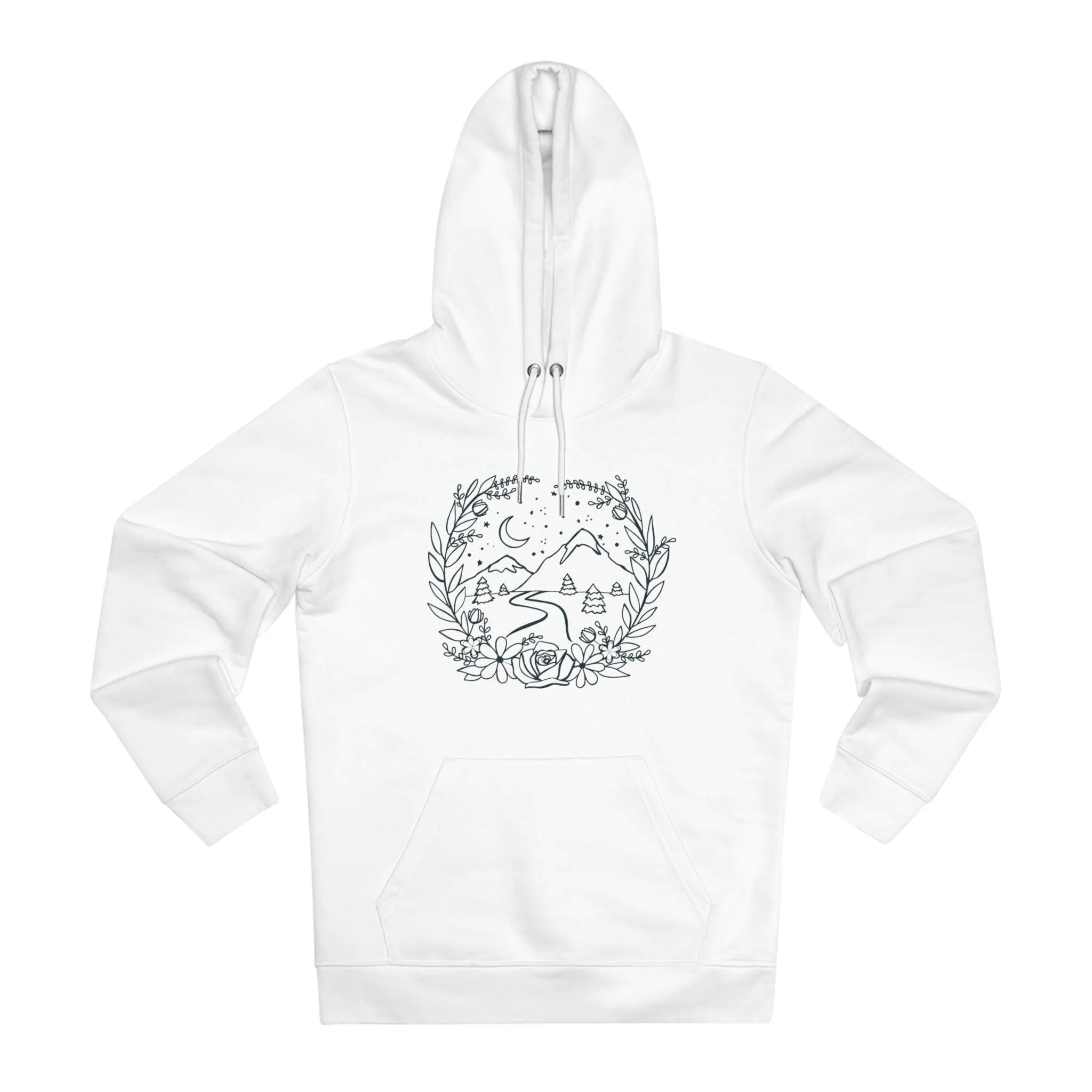 Mountain Floral Frame Hoodie