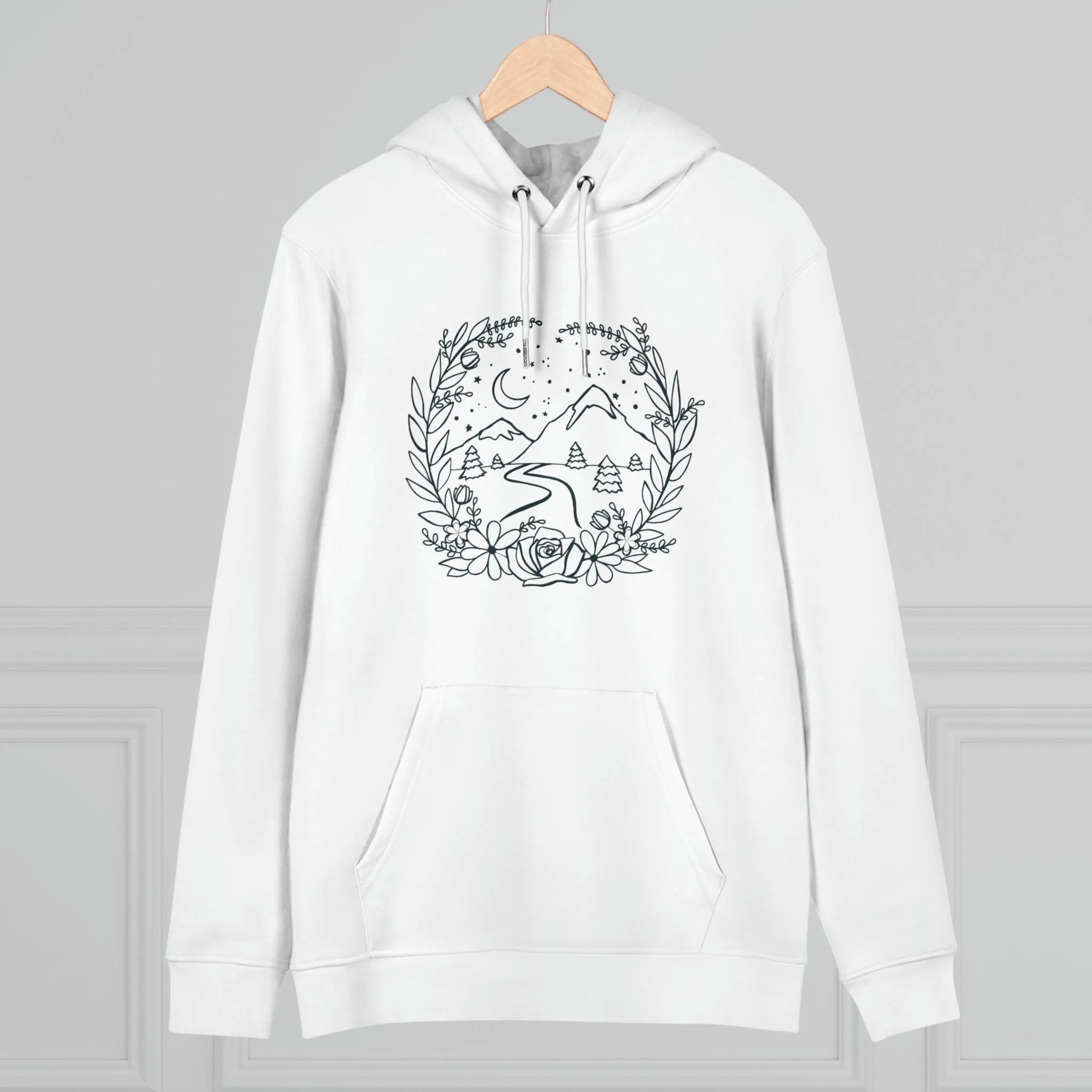 Mountain Floral Frame Hoodie