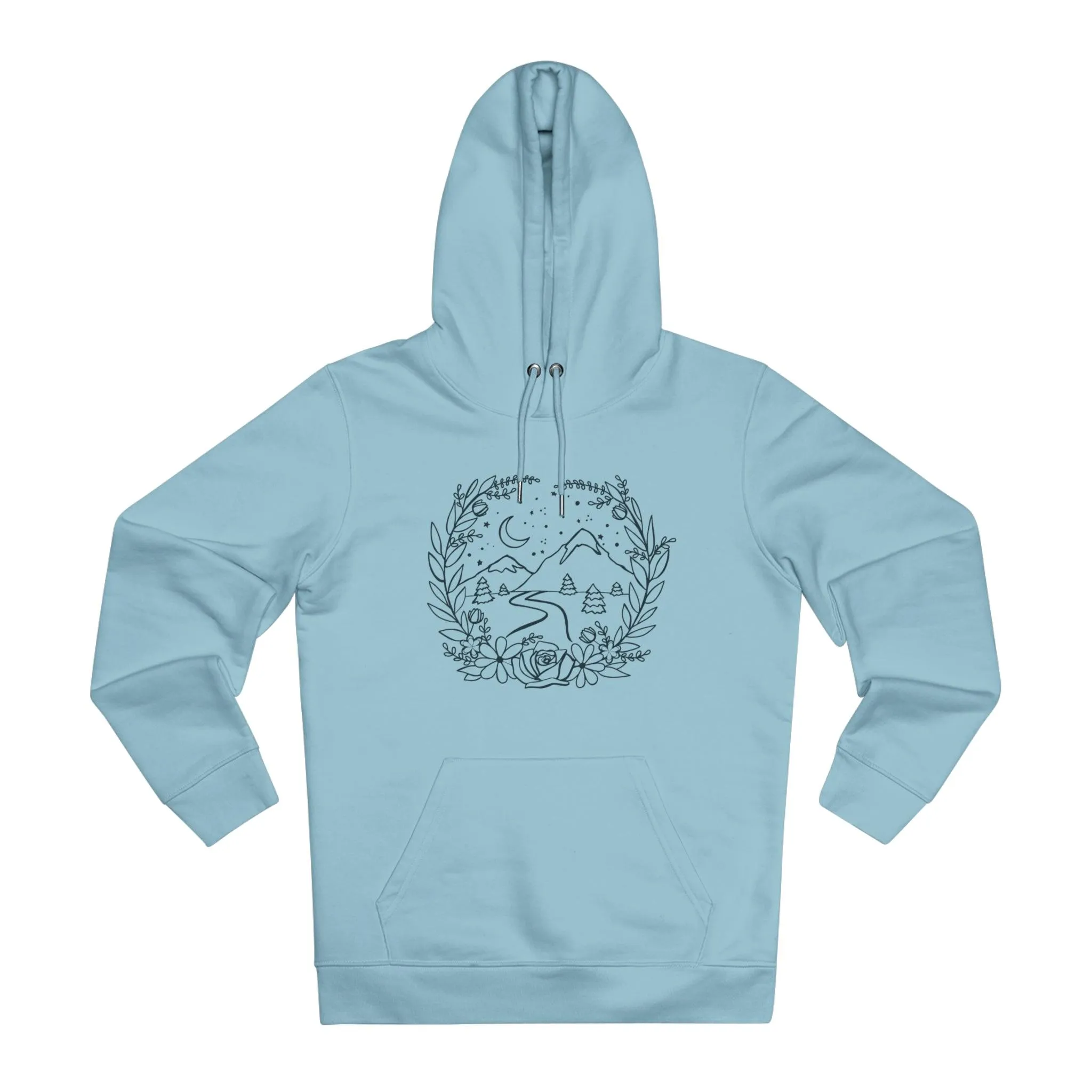 Mountain Floral Frame Hoodie