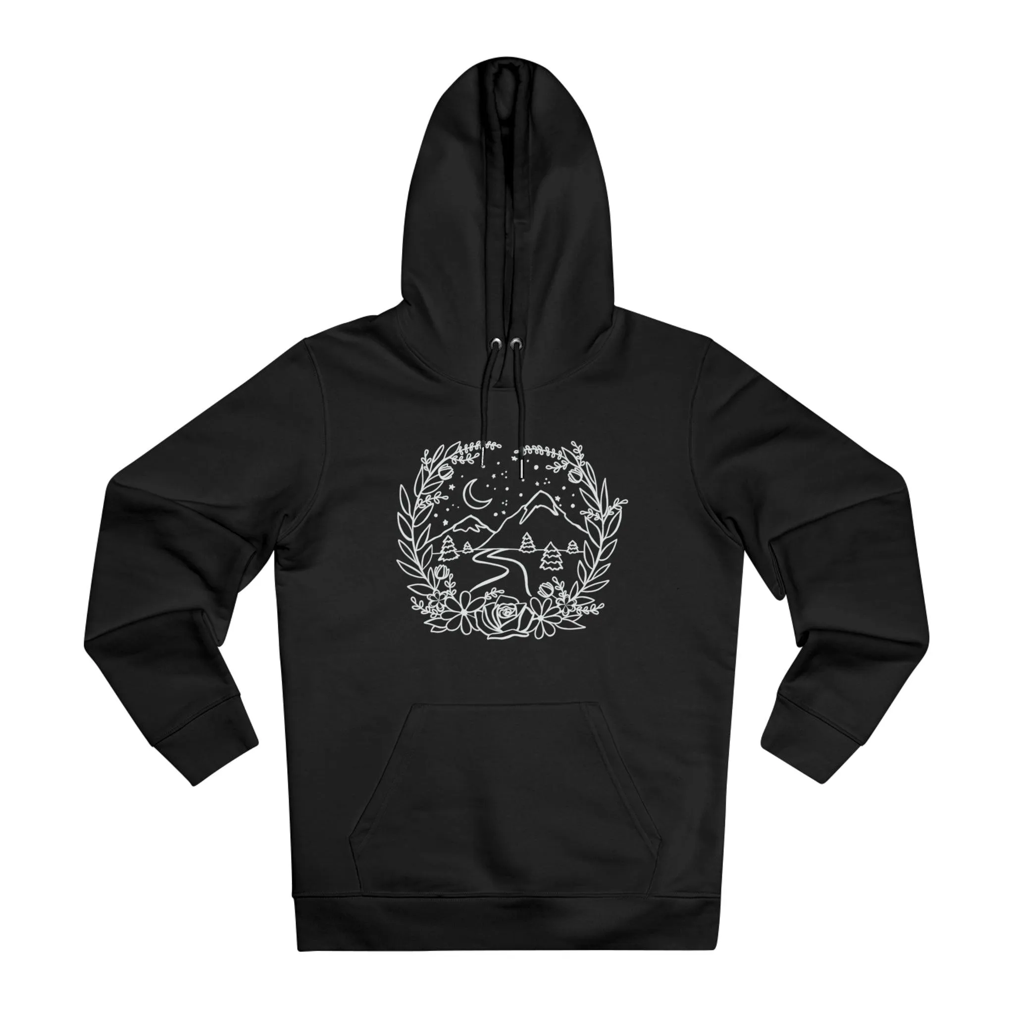 Mountain Floral Frame Hoodie