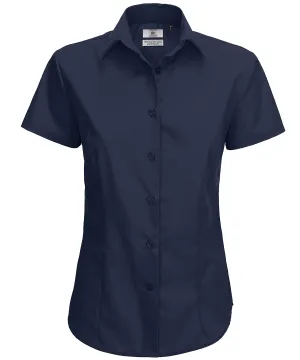 Navy - B&C Smart short sleeve /women