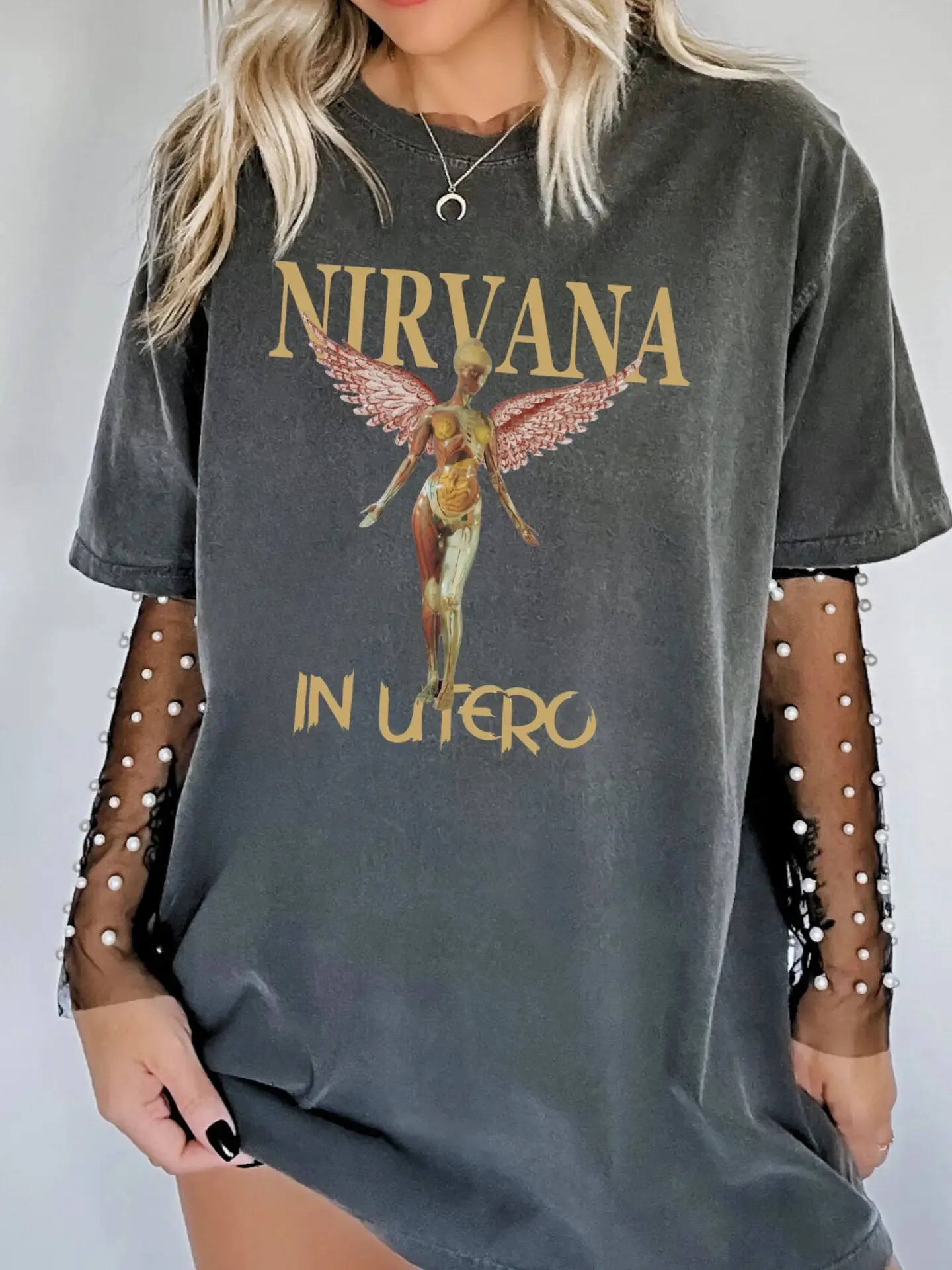 Nirvana Angel Oversized T Shirt