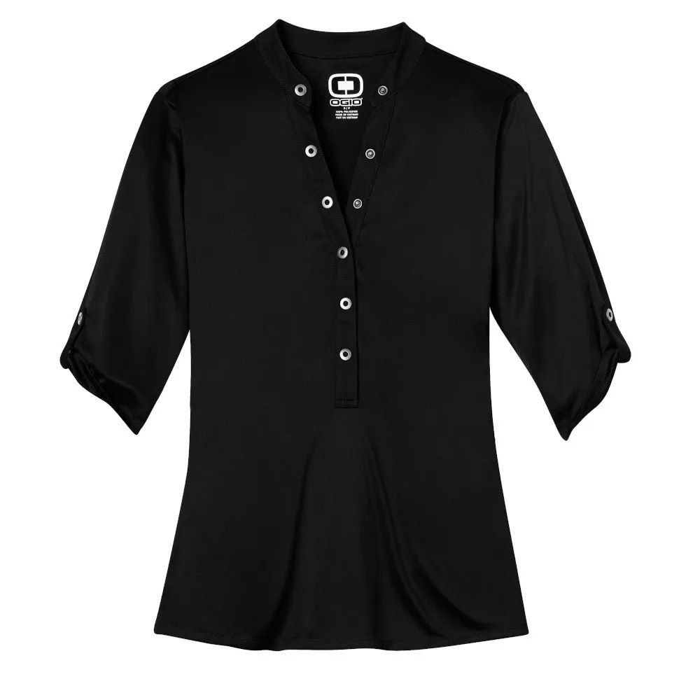 OGIO® - Crush Henley - Blacktop