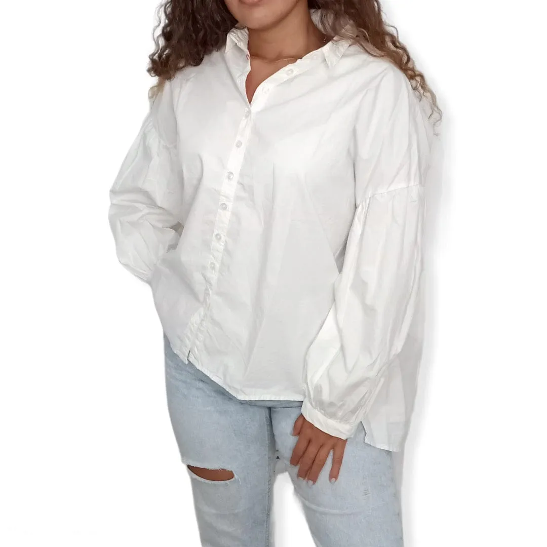 (Oversized Shirts) White