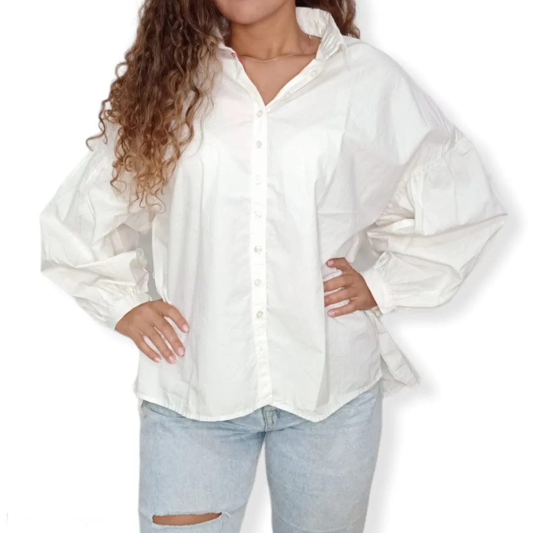 (Oversized Shirts) White