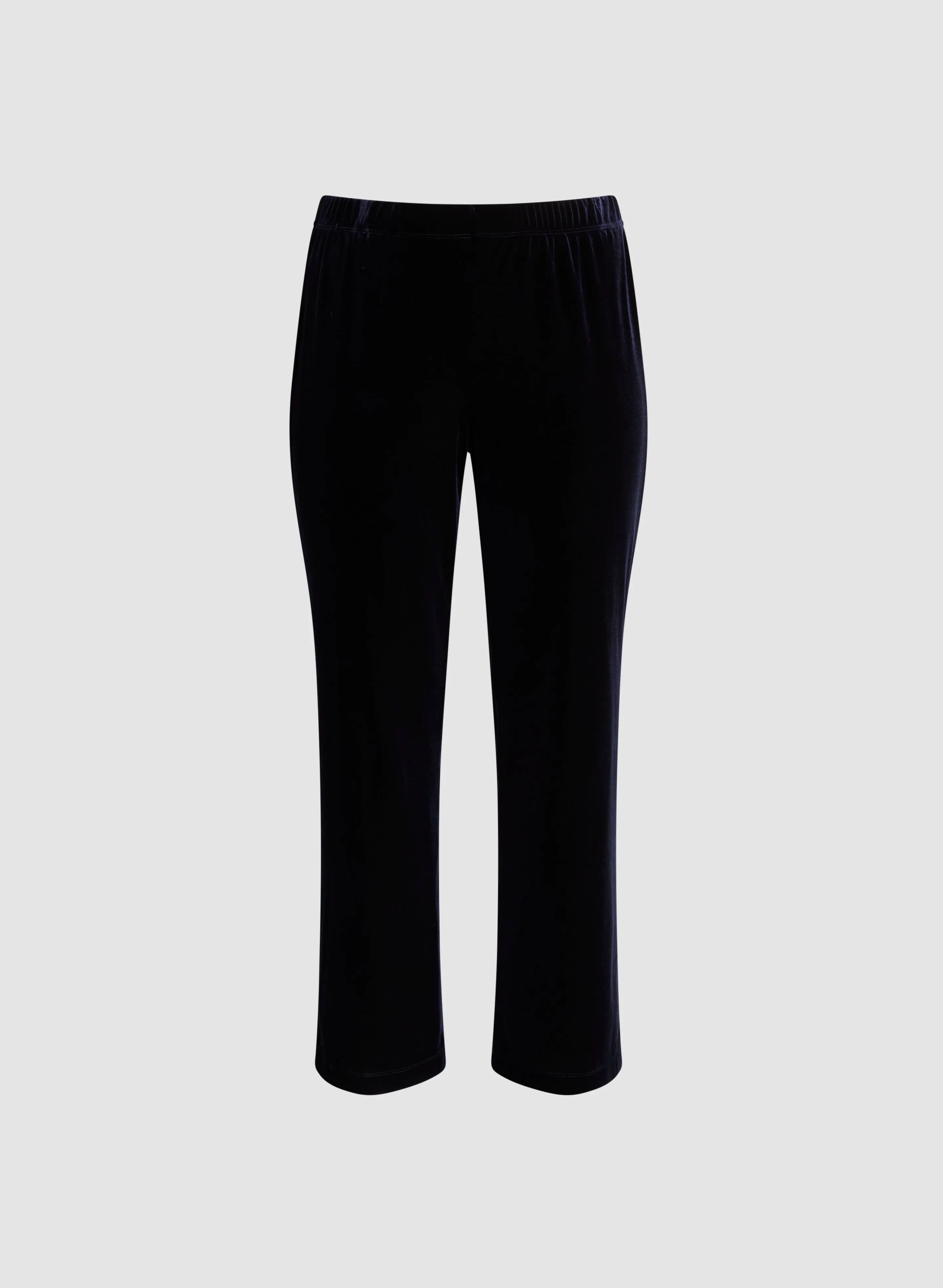 Pull-On Wide Leg Velour Pants