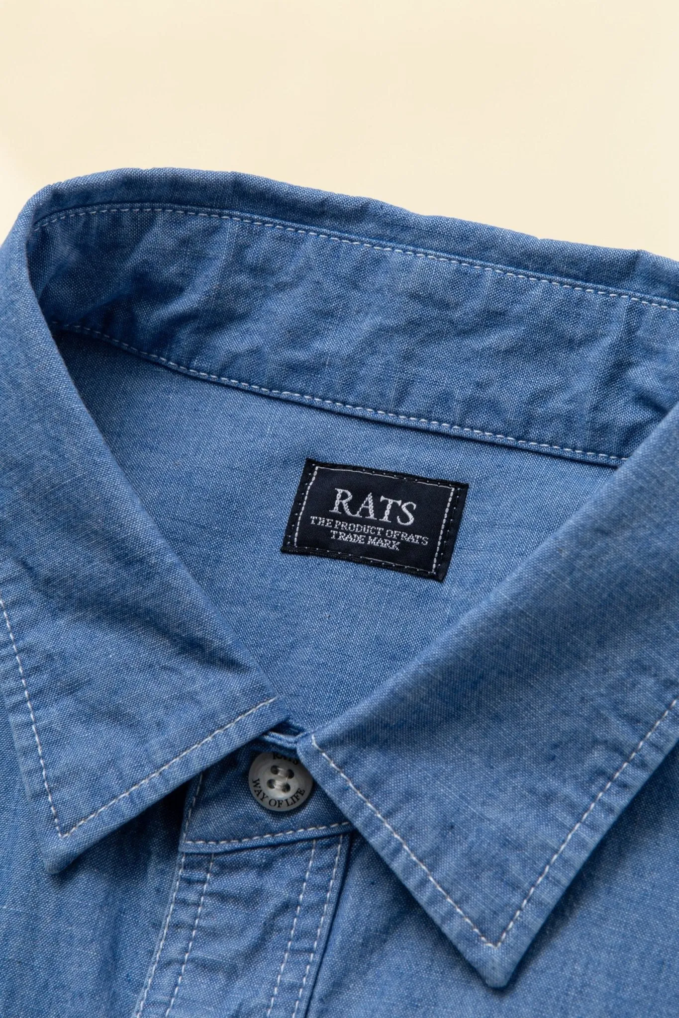 Rats Chambray Shirt - Indigo