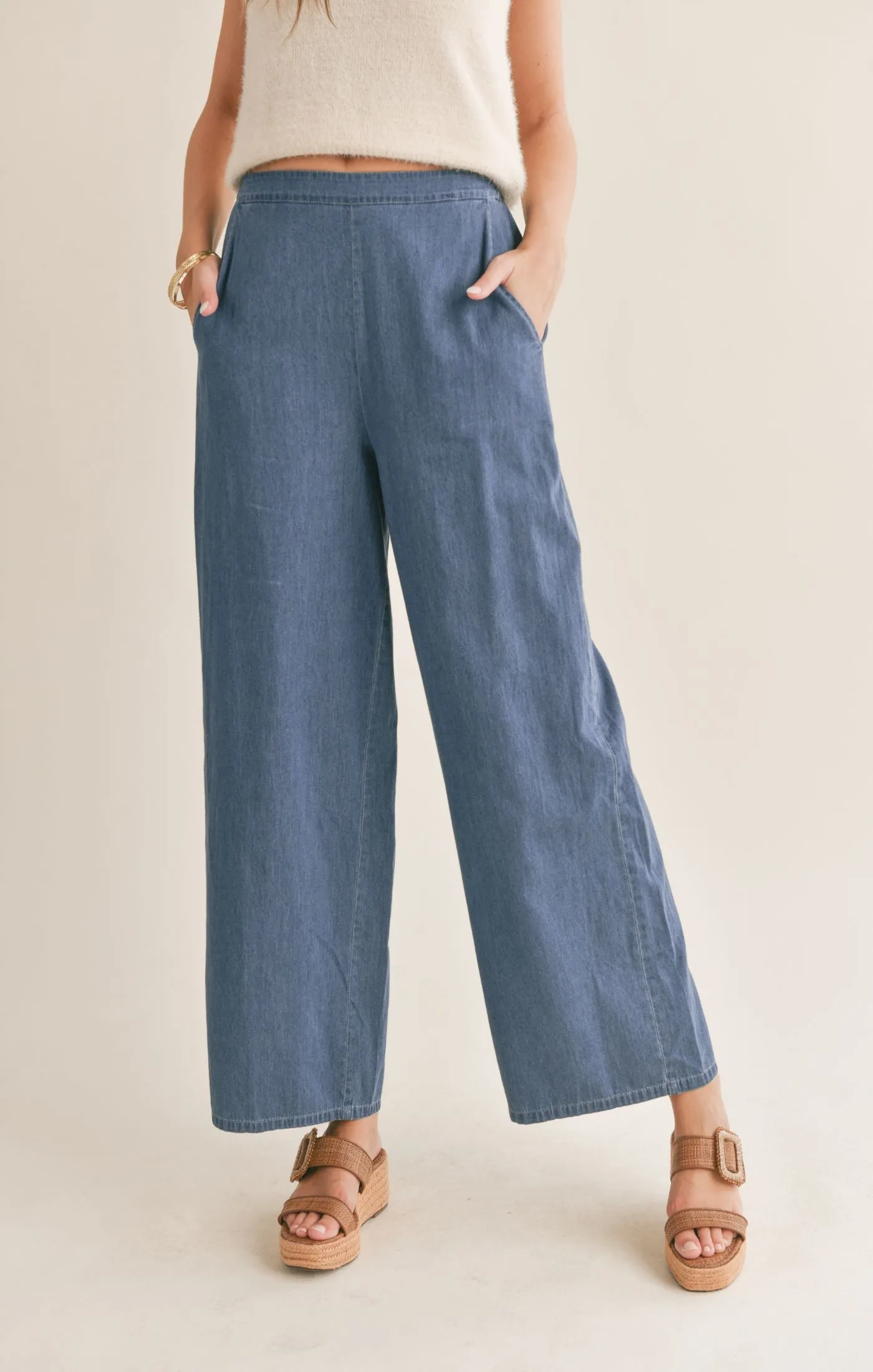 Sadie And Sage Conversations Chambray Pants