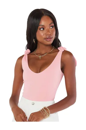 Show Me Your MuMu Kylo Bodysuit In Blush Stretch